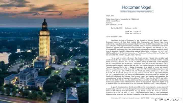 Louisiana seeks trial on redistricting, says 'plenty of time' before 2024 vote