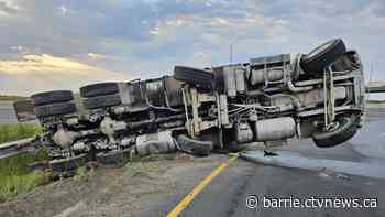 Dump truck rollover in Whitchurch-Stouffville under investigation