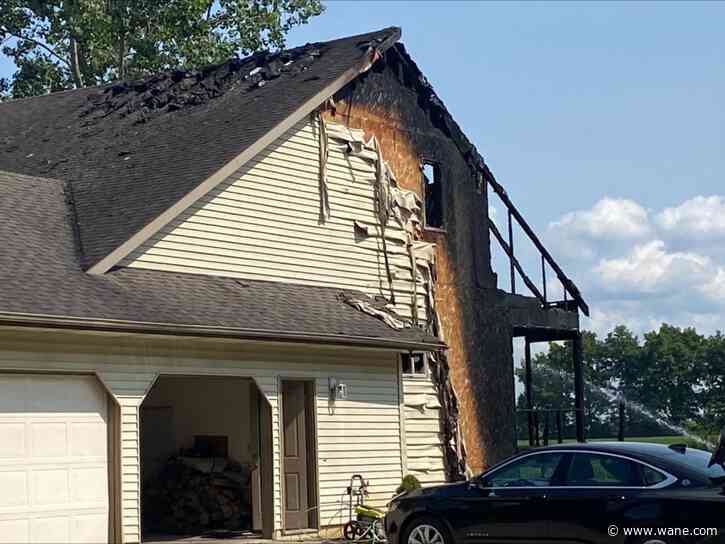 Rural Huntertown fire torches portion of home, leaves home with 'extensive damage'