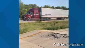 Part of I-44 buckles under heat near Rolla, causing traffic jam