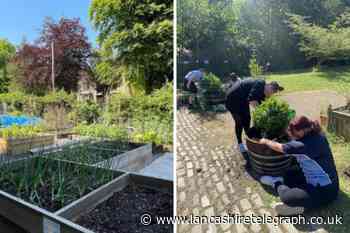 Darwen Vale students help transform Whitehall Park