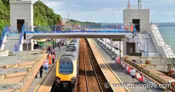 New Dawlish Station footbridge craned into position