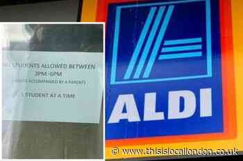 Outrage as children in uniform 'banned' from Archway Aldi