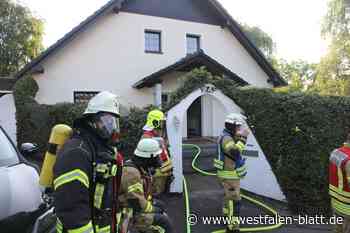 Verpuffung und Kellerbrand in Büren-Ahden