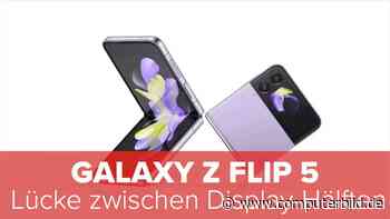 Galaxy Z Flip 5: Lücke zwischen Display-Hälften
