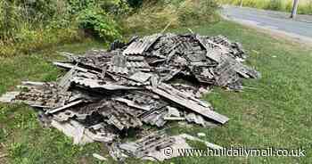 Asbestos waste dumped near primary school off Hull's Preston Road