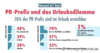 Urlaubsdilemma: Drei von vier PR-Profis sind erreichbar