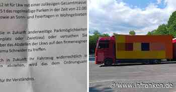 "Wo soll ich sonst hin?" Trucker in Neustadt findet Wut-Brief von Anwohner