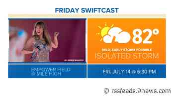 Will thunderstorms interrupt the Taylor Swift concerts in Denver?
