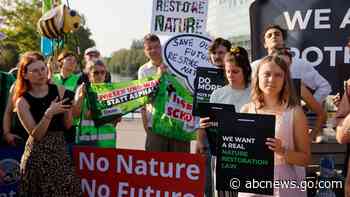 European Union lawmakers back a major plan to protect nature and fight climate change