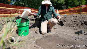 Native American leaders visit site of archeological dig to find remains of boarding school students