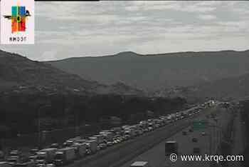 I-40 westbound closed at Juan Tabo due to crash