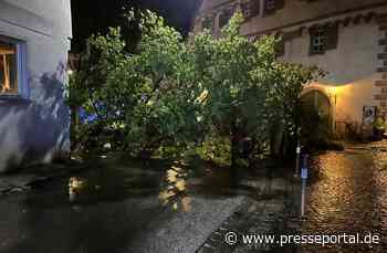 LRA-Ravensburg: Großschadenslage nach Unwetterereignis