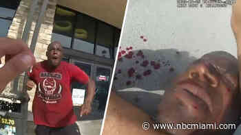 Dramatic body cam video shows Miami-Dade officer left bloodied in gas station attack