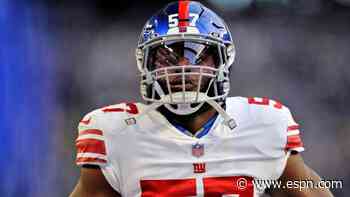 Source: Giants LB Davis sidelined after surgery