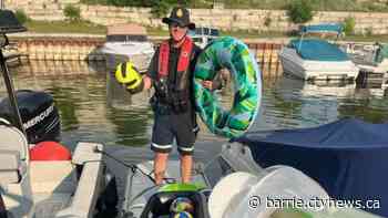 Marine unit rescues children on inflatables in Wasaga Beach, urges parents to keep close watch