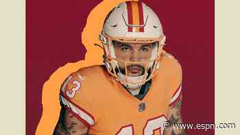 Bucco Bruce is back! Tampa Bay Buccaneers unveil new-look 'Creamsicle' throwbacks