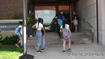Students new to Canada tour their new home at unique summer camp