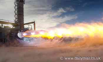 Multi-million blow for Bezos: Blue Origin rocket engine EXPLODES just 10 seconds into a firing test