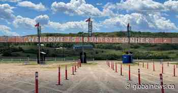 Fans begin set up for a weekend of country music at Country Thunder