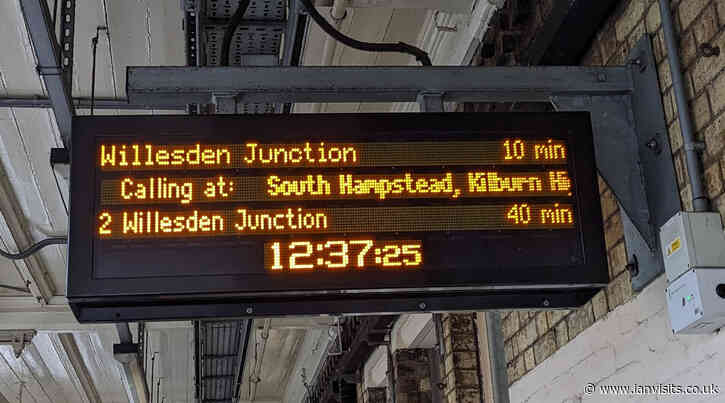 Unusual London Overground trips possible this weekend