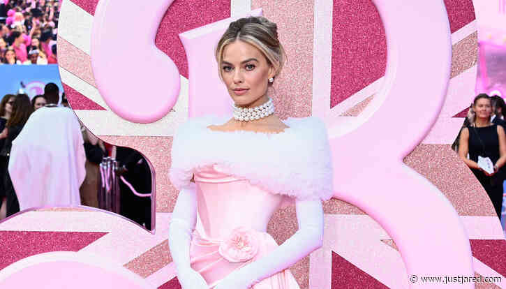 Margot Robbie Wows at 'Barbie' London Premiere, Dresses as Enchanted Evening Barbie in Pink Gown
