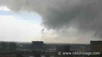 Video shows tornado forming above O'Hare Airport during live NBC Chicago coverage