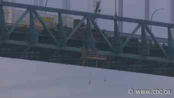 Worker rescued after 43-metre fall from the Ambassador Bridge