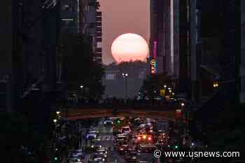 Manhattanhenge Is a Bust as Clouds Hide NYC Sunset. Last Chance This Year Is Thursday
