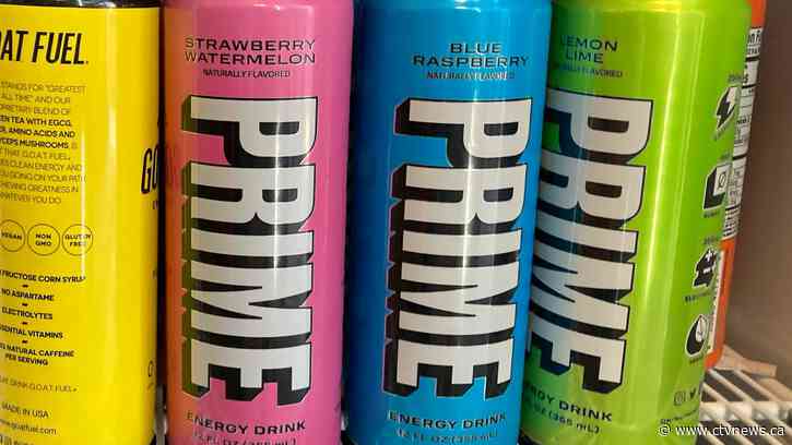 Prime energy, 5 other drinks recalled in Canada over caffeine content