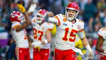 Champion Chiefs honored as top team at ESPYS
