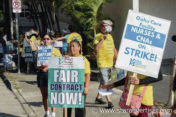 Workers strike at Oahu nursing home