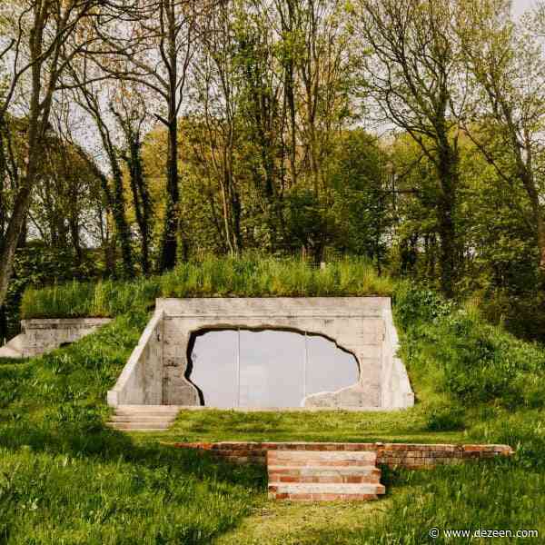 "Bomb blast" window cut into world war two bunker holiday home