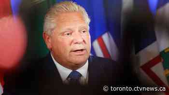 Premier Doug Ford makes an announcement in Hamilton