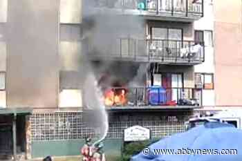 VIDEO: Apartment fire on Williams Street in Chilliwack contained to one unit