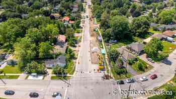 Intersection in Barrie's north end temporarily closed for major road project