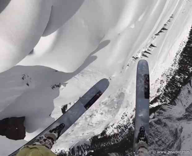 Stan Rey Completes Blistering Big Mountain Line Despite Losing Ski
