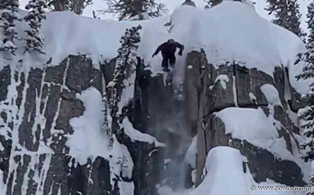 Utah's Record Snow Made Impossible Cliff Drops A Reality