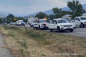 Lower Mainland trio arrested after high-speed chase in Vernon; police cruiser hit