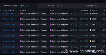Celsius Moves $64M in LINK, MATIC, AAVE and Altcoins Following Court Permission to Sell Tokens