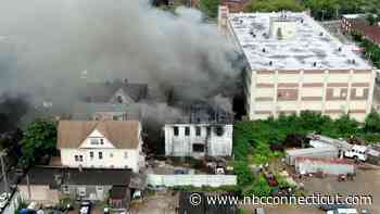 4 firefighters hurt while battling large blaze in New Haven