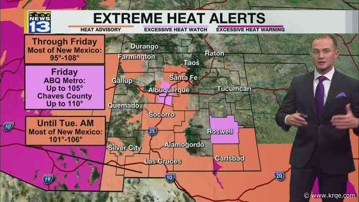 Hotter temperatures return Friday afternoon