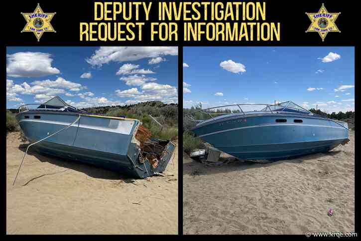 San Juan County Sheriff's Office seeks owner of abandoned boat