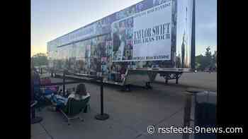 Swifties line up for merchandise sales Thursday morning