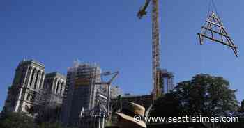 First Pictures: Giant Oak Trusses For Notre Dame Hoisted Into Place