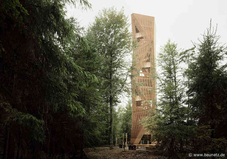 Tanz aus dem eigenen Holz 
 - Aussichtsturm von Luna Productions im Schweizer Hardwald