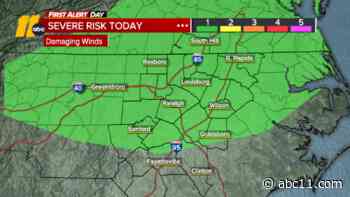 Morning rain moving out, but more heavy showers expected after midday break