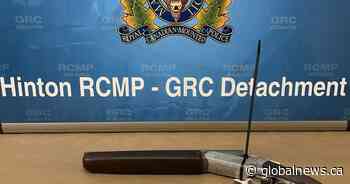 Hinton RCMP arrest armed man in stolen vehicle