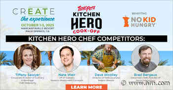 Chefs to compete in 11th Texas Pete® Kitchen Hero Cook-Off for hunger relief organization No Kid Hungry during CREATE Experience in Palm Springs Oct. 1-3