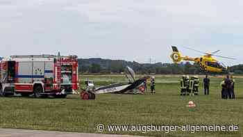Motorflugzeug-Pilot meldete Probleme: Einsatz am Flughafen